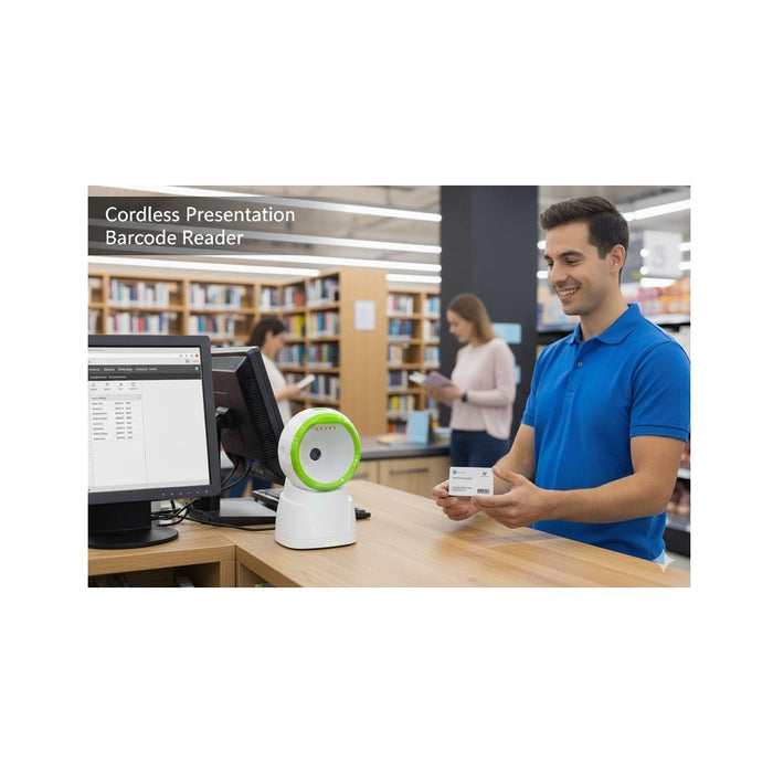 Hands-Free Scanning with a Cordless Presentation Barcode Reader