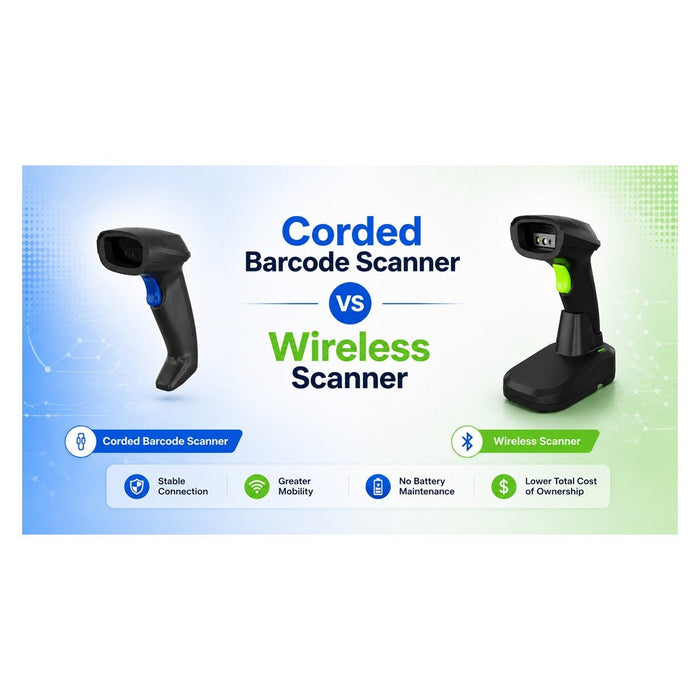 Corded Barcode Scanner vs Wireless Scanner