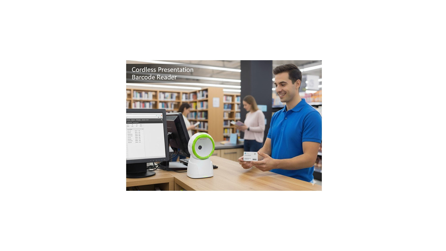 Hands-Free Scanning with a Cordless Presentation Barcode Reader