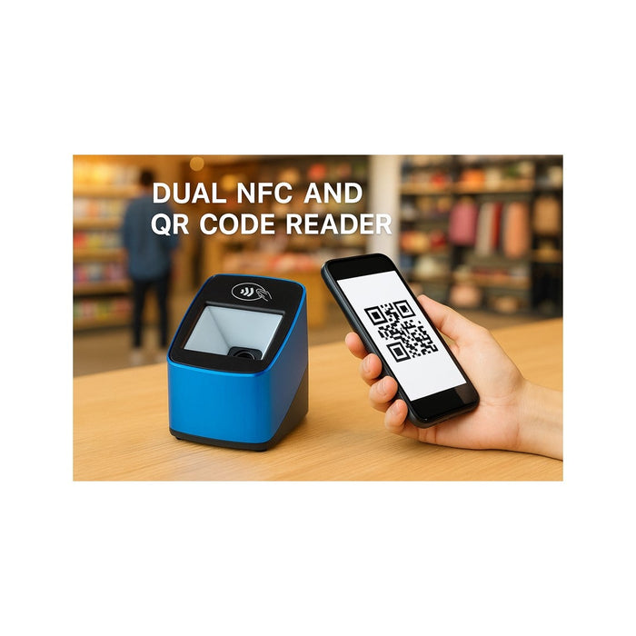 Dual NFC and QR Code Reader for POS Systems and Smart Retail
