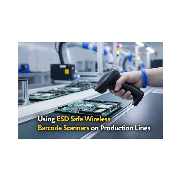 Using ESD Safe Wireless Barcode Scanners on Production Lines