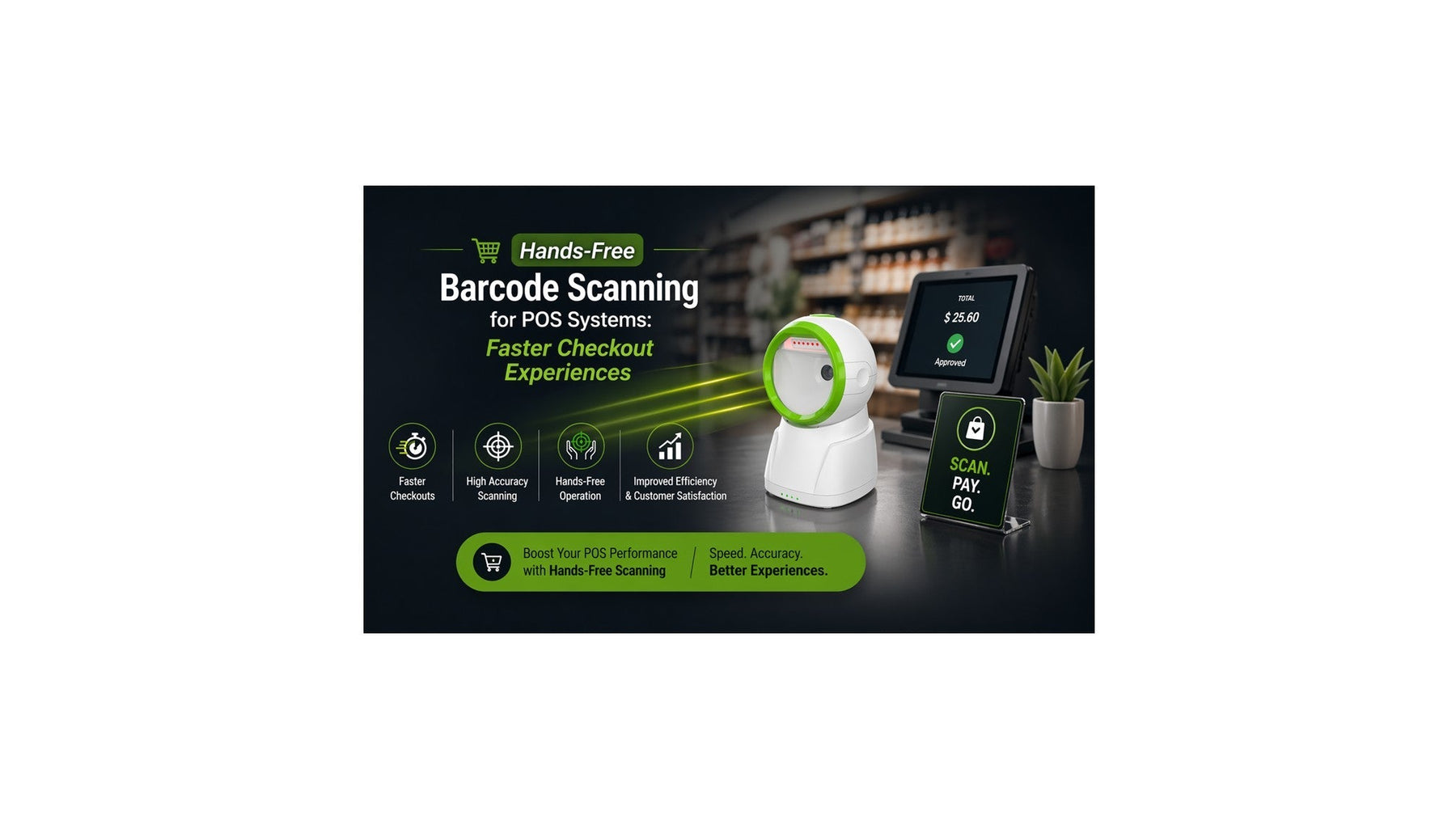 Hands-Free Barcode Scanning for POS Systems: Faster Checkout Experiences