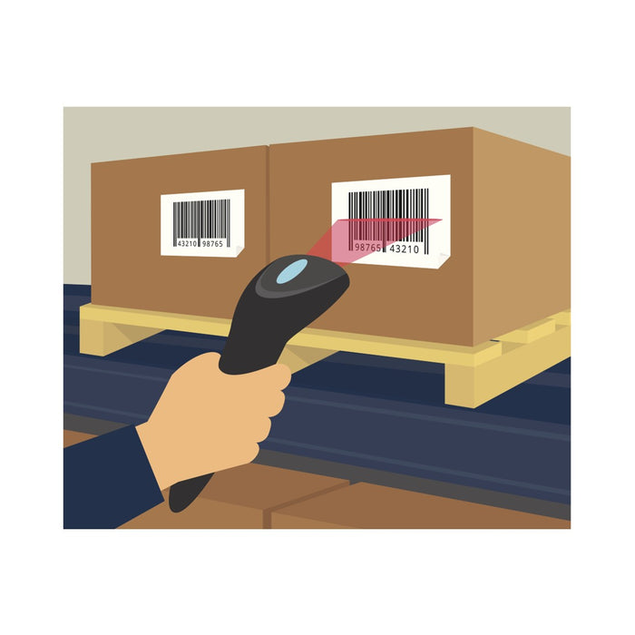 Wired barcode scanner for a  wide range of application