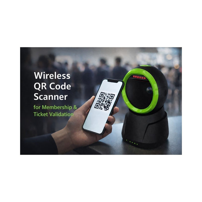 Wireless QR Code Scanner for Membership & Ticket Validation