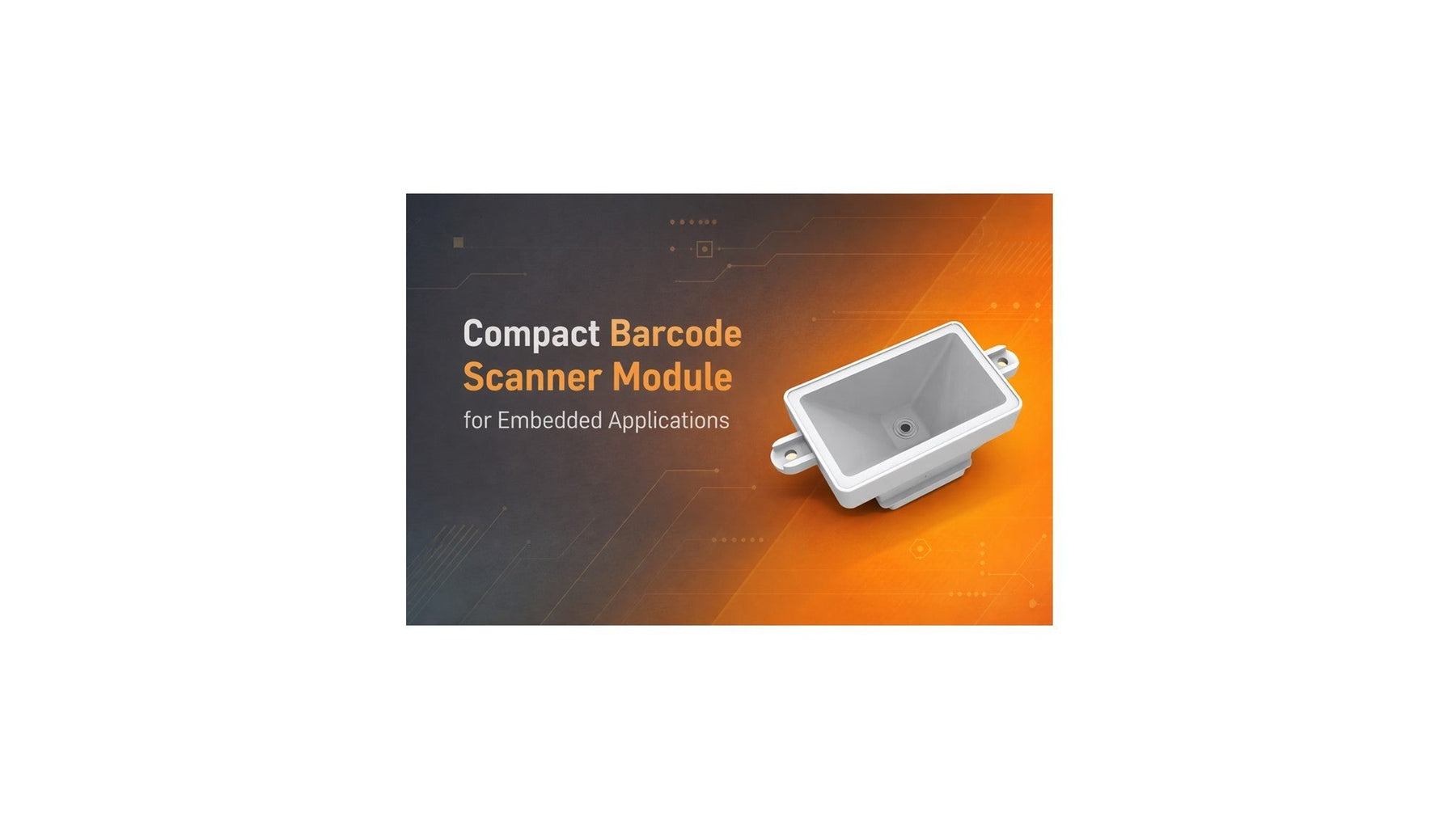 Compact Barcode Scanner Module for Embedded Applications